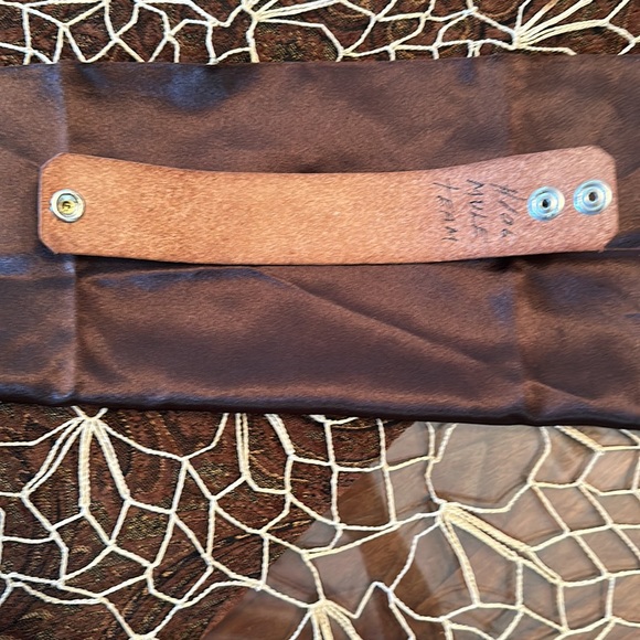 Stamped, genuine leather cuff. - Picture 6 of 10